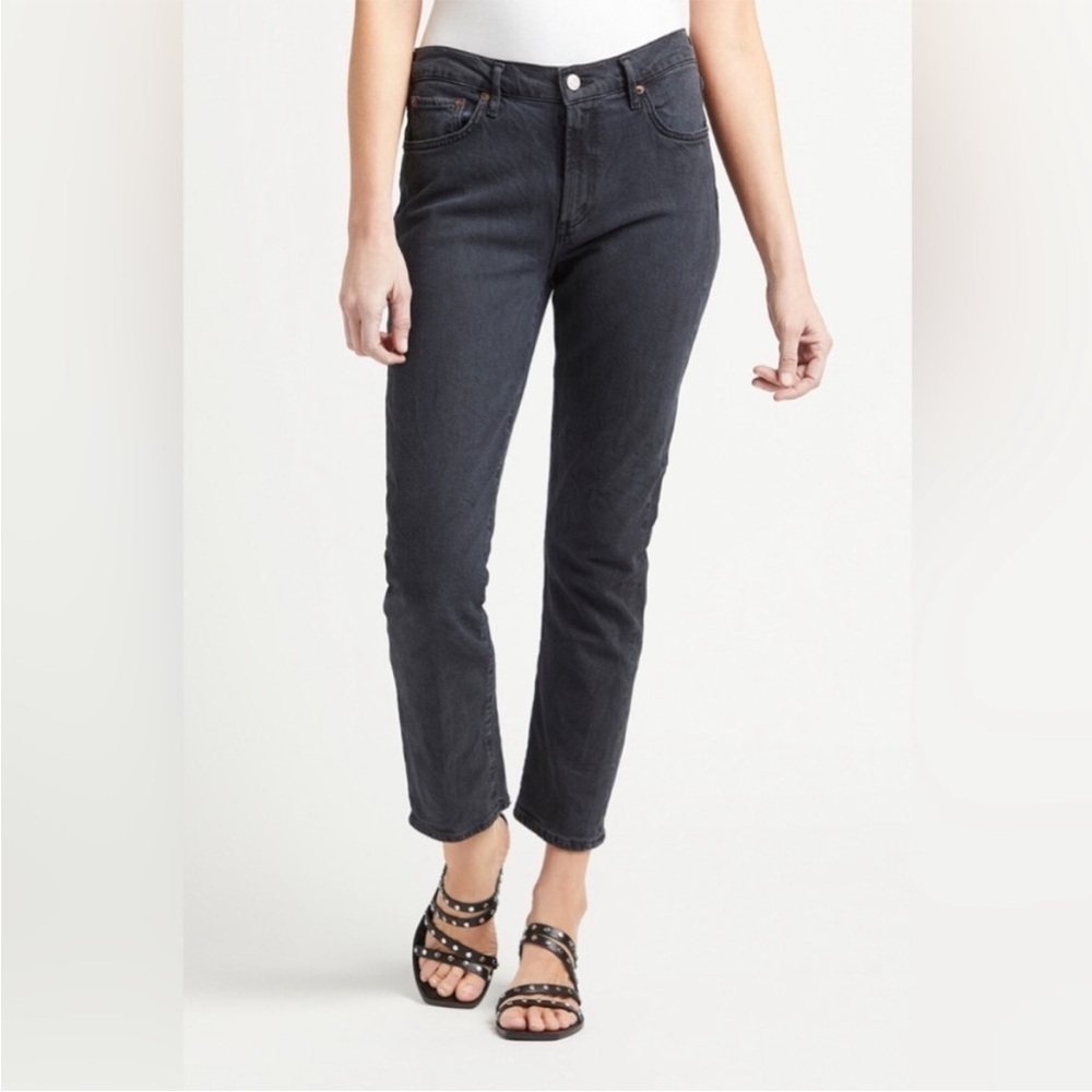 Agolde Toni Mid Rise Straight Jeans in Montage